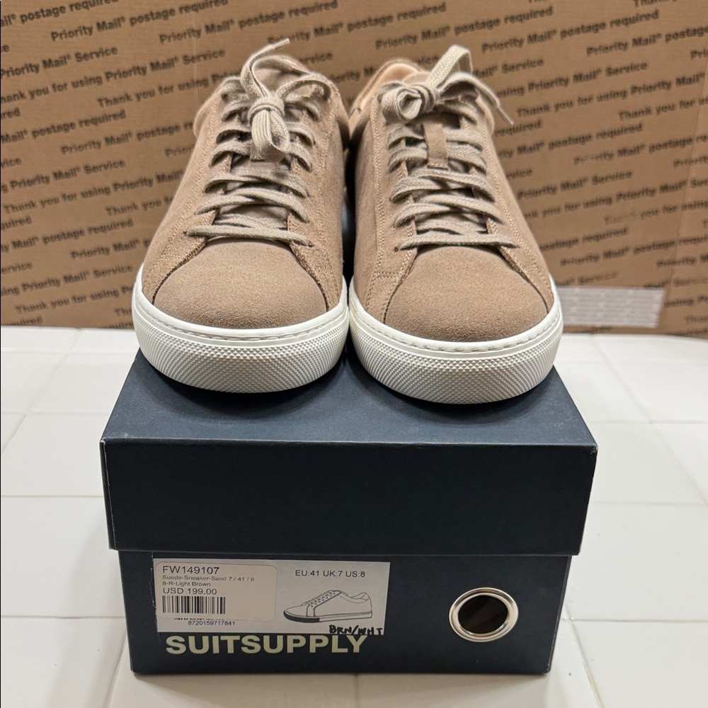 Suitsupply Men's Beige Sneakers